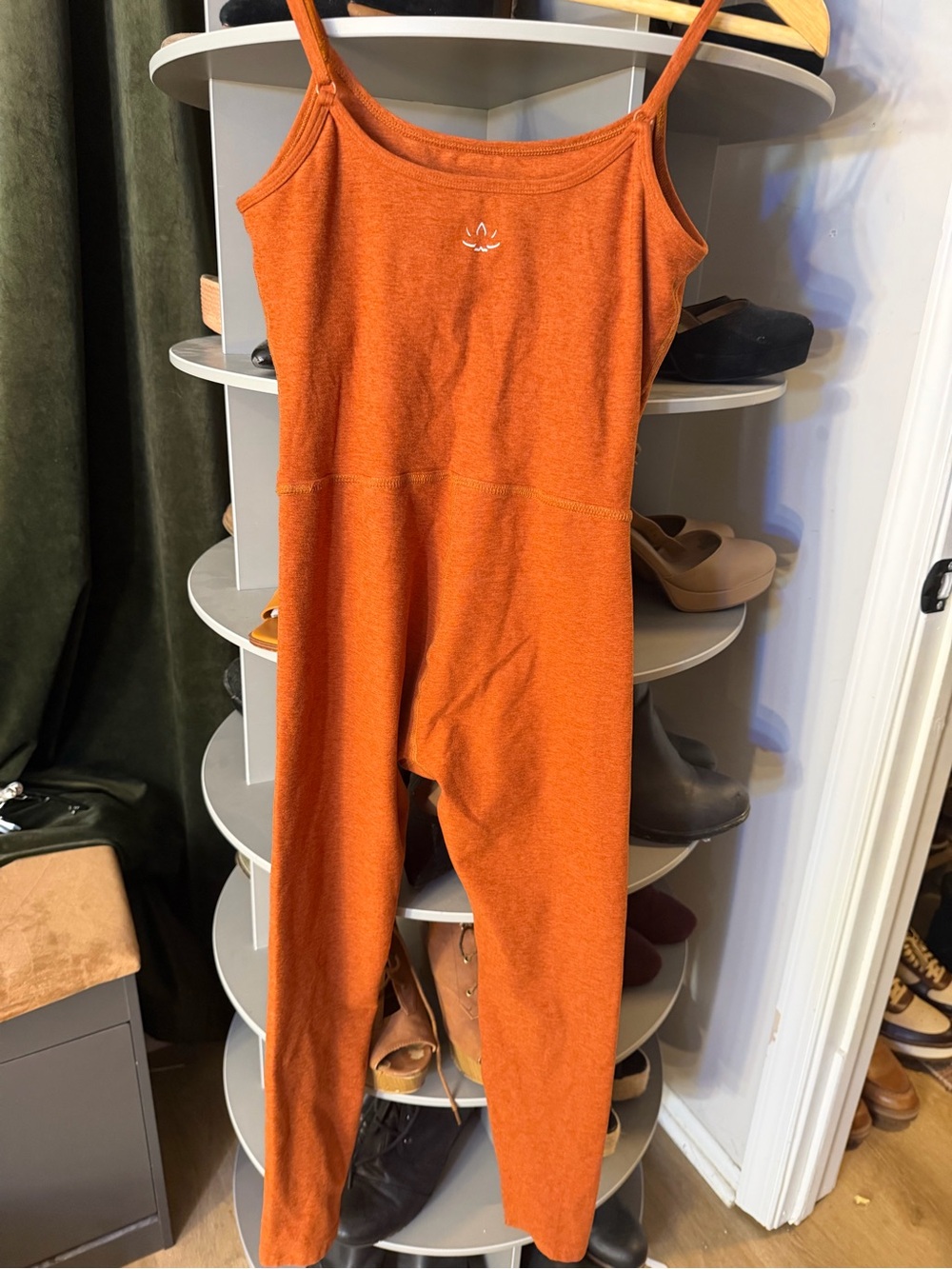 Beyond Yoga Orange Sleeveless Jumpsuit
